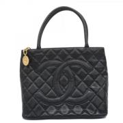 Chanel Vintage Pre-owned Laeder handvskor Black, Dam