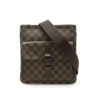 Louis Vuitton Vintage Pre-owned Canvas axelremsvskor Brown, Dam