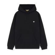 Iuter Heart Logo Hoodie Svart Bomull Black, Herr