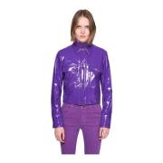 Silvian Heach Kort vinyljacka Purple, Dam