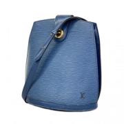 Louis Vuitton Vintage Pre-owned Tyg axelremsvskor Blue, Dam