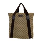 Gucci Vintage Pre-owned Canvas handvskor Beige, Dam