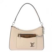 Louis Vuitton Vintage Pre-owned Laeder axelremsvskor Beige, Dam