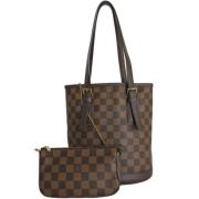 Louis Vuitton Vintage Pre-owned Canvas louis-vuitton-vskor Brown, Dam