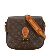 Louis Vuitton Vintage Pre-owned Canvas axelremsvskor Brown, Dam