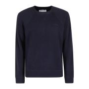 MC2 Saint Barth Ull Kashmir tröja med Crew Neck Blue, Herr