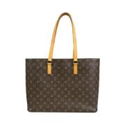 Louis Vuitton Vintage Pre-owned Tyg totevskor Brown, Dam