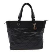 Chanel Vintage Pre-owned Canvas chanel-vskor Black, Dam