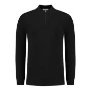 Pure Path Essentiell Stickad Half-Zip Tröja Black, Herr