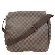 Louis Vuitton Vintage Pre-owned Tyg axelremsvskor Brown, Dam