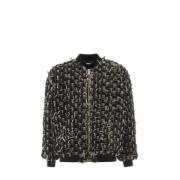 John Richmond Bomber med fransar Black, Herr