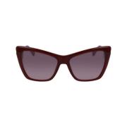 Longchamp Röd Acetat Dam Solglasögon Red, Dam