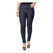 Dolce & Gabbana Mörkblå Skinny Denim Jeans Blue, Dam