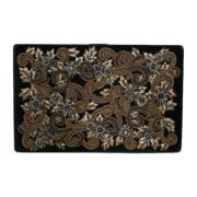 Dolce & Gabbana Svart Sammet Blommönstrad Clutch Multicolor, Dam