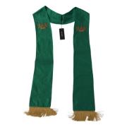 Dolce & Gabbana Lyxig Grön Sidenscarf Green, Herr