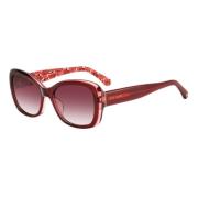 Kate Spade Röda Acetat Solglasögon för Kvinnor Red, Dam