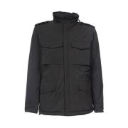 Aspesi Mini Field Jacket med Termisk Vaddering Black, Herr