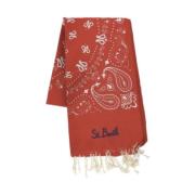 MC2 Saint Barth Bomull Strandhandduk Bandana Mönster Olika Färger Red,...