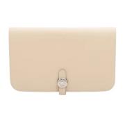 Hermès Vintage Pre-owned Laeder plnbcker Beige, Dam