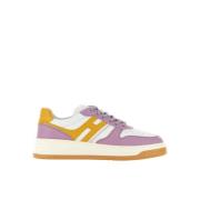 Hogan Läder Sneakers med Memory Foam Sula Purple, Dam