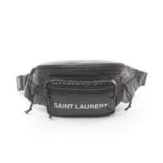 Yves Saint Laurent Vintage Pre-owned Canvas crossbodyvskor Black, Dam