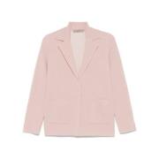 D.Exterior Blush Pink Stickad Blazer Pink, Dam