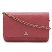 Chanel Vintage Pre-owned Laeder plnbcker Pink, Dam