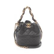 Chanel Vintage Pre-owned Laeder axelremsvskor Black, Dam