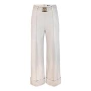 Liu Jo Vita Cropped Byxor Milano Stil White, Dam