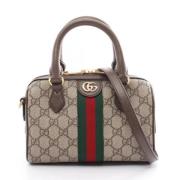 Gucci Vintage Pre-owned Canvas handvskor Beige, Dam