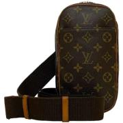 Louis Vuitton Vintage Pre-owned Tyg louis-vuitton-vskor Brown, Dam