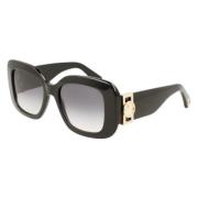 Lanvin Svart Acetat Dam Solglasögon Black, Dam