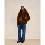 Ami Paris Shearling Jacka Brown, Herr