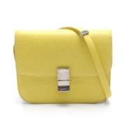 Celine Vintage Pre-owned Laeder axelremsvskor Yellow, Dam