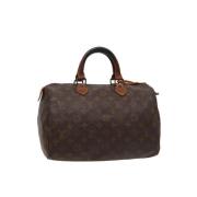 Louis Vuitton Vintage Pre-owned Canvas handvskor Brown, Dam