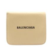 Balenciaga Vintage Pre-owned Laeder plnbcker Beige, Dam