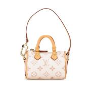 Louis Vuitton Vintage Pre-owned Canvas handvskor White, Dam