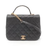 Chanel Vintage Pre-owned Laeder handvskor Black, Dam