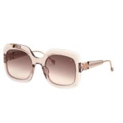 Philipp Plein Beige Acetat Dam Solglasögon Beige, Dam