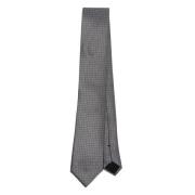 Hugo Boss Lyxig Sidenslips Tillverkad i Italien Gray, Herr