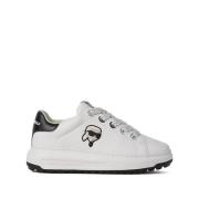 Karl Lagerfeld Ikonik NFT Kapri läder sneakers White, Dam