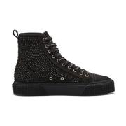 Marc Jacobs Kristall Canvas High Top Sneakers Black, Dam