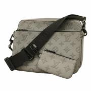 Louis Vuitton Vintage Pre-owned Tyg axelremsvskor Gray, Dam