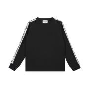 Iceberg Kids -Black crewneck sweatshirt with contrasting stripes and I...