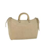 Prada Vintage Pre-owned Laeder handvskor Beige, Dam