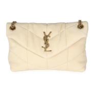 Yves Saint Laurent Vintage Pre-owned Laeder axelremsvskor Beige, Dam