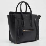 Celine Vintage Pre-owned Laeder totevskor Black, Dam