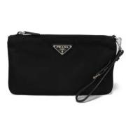 Prada Vintage Pre-owned Canvas prada-vskor Black, Dam