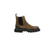 Woolrich Suede Combat Boot Brown, Herr