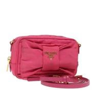 Prada Vintage Pre-owned Nylon prada-vskor Pink, Dam